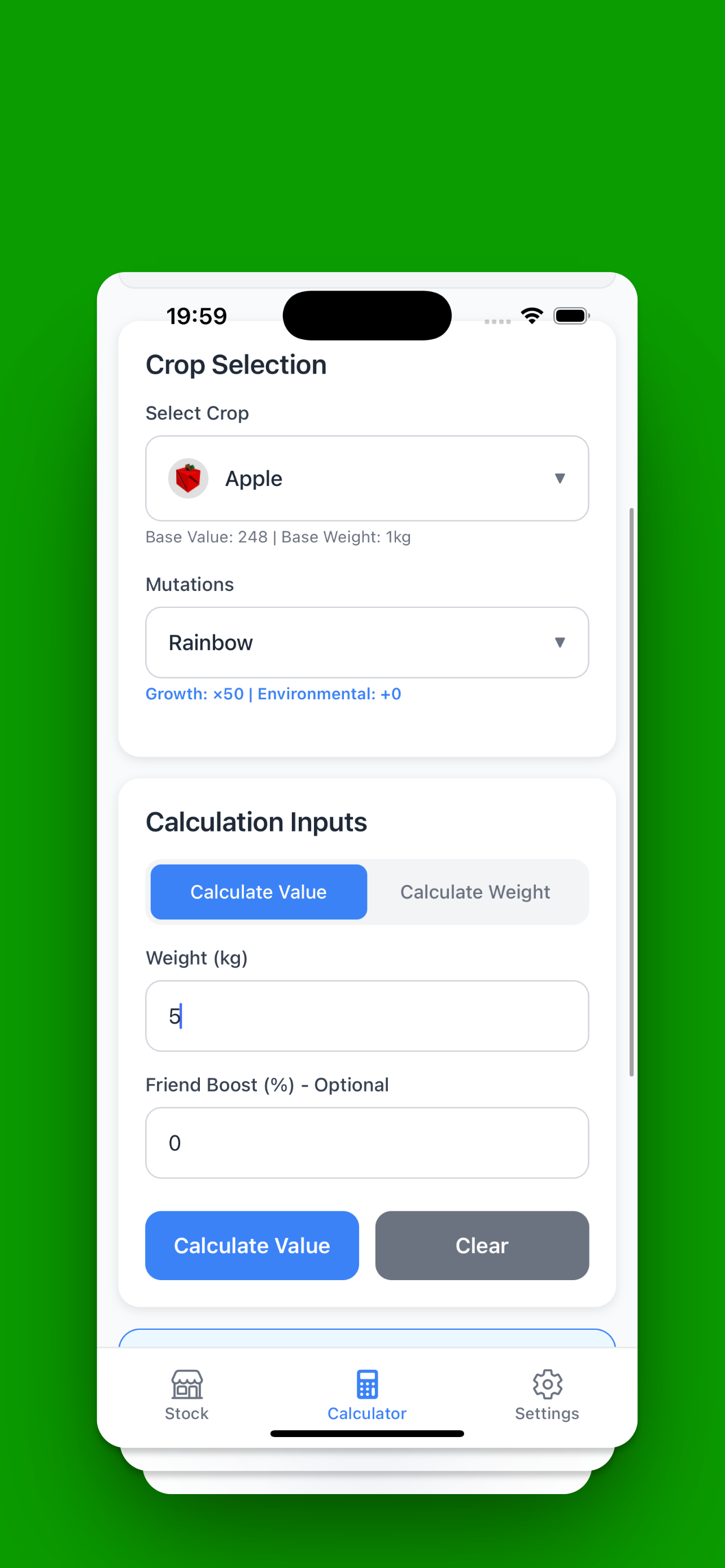 Real-Time Stock Dashboard - Grow a Garden Stock Tracker App Screenshot